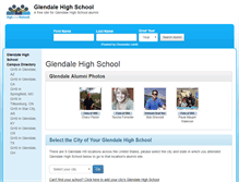 Tablet Screenshot of glendalehighschool.net